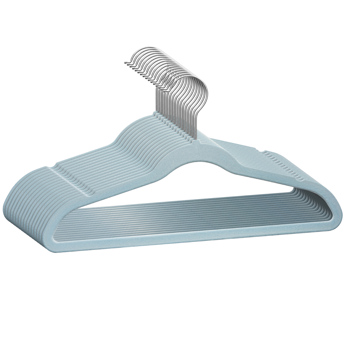 50 Pack Velvet Kids Hangers Techzoo - Non Slip 14 Inch Clothes Hangers for Girls, Durable & Lightweight