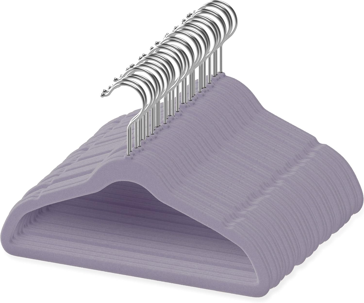 Techzoo 50 Velvet Baby Hangers Pack - Perfect for Newborn Clothes, Compact & Durable Design